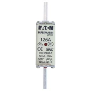 Eaton - Smeltpatroon (mes) - NH FUSE 125A 500V GG/GL SIZE 01 125NHG01B 11470542