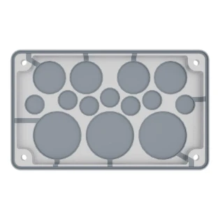 Eaton - Invoerplaat voor op sparing kast/lessenaar - F3A-2K-D50/3 EP-501498 11475157