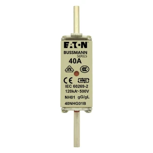 Eaton - Smeltpatroon (mes) - NH FUSE 40A 500V GG/GL SIZE 01 40NHG01B 11475889