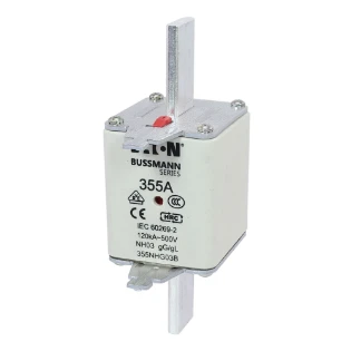 Eaton - Smeltpatroon (mes) - NH FUSE 355A 500V GG/GL SIZE 03 355NHG03B 11477036