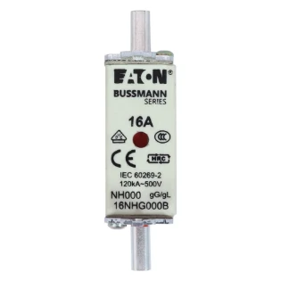 Eaton - Smeltpatroon (mes) - NH FUSE 16AMP 500V SIZE 000 GG MGL 16NHG000B 11480843