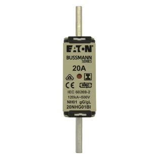 Eaton - Smeltpatroon (mes) - NH FUSE 20A 500V GL/GG SIZE 01 20NHG01BI 11485383