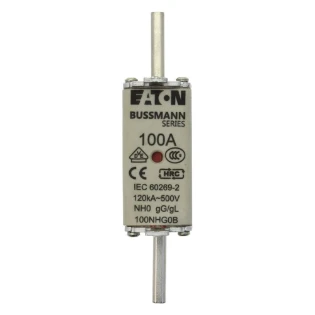 Eaton - Smeltpatroon (mes) - NH FUSE 100A 500V GG/GL SIZE 0 100NHG0B 11487361