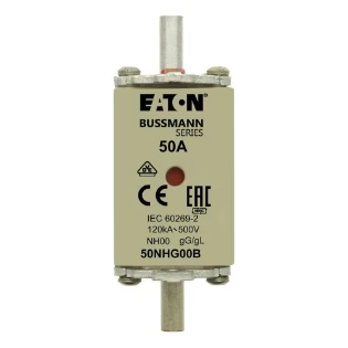 Eaton - Smeltpatroon (mes) - NH FUSE 50A 500V GG SIZE 00 50NHG00B 11489223