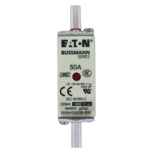 Eaton - Smeltpatroon (mes) - NH FUSE 50AMP 690V SIZE 000 GG MGL 50NHG000B-690 11490514