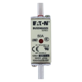 Eaton - Smeltpatroon (mes) - NH FUSE 50AMP 690V SIZE 000 GG MGL 50NHG000B-690 11490554