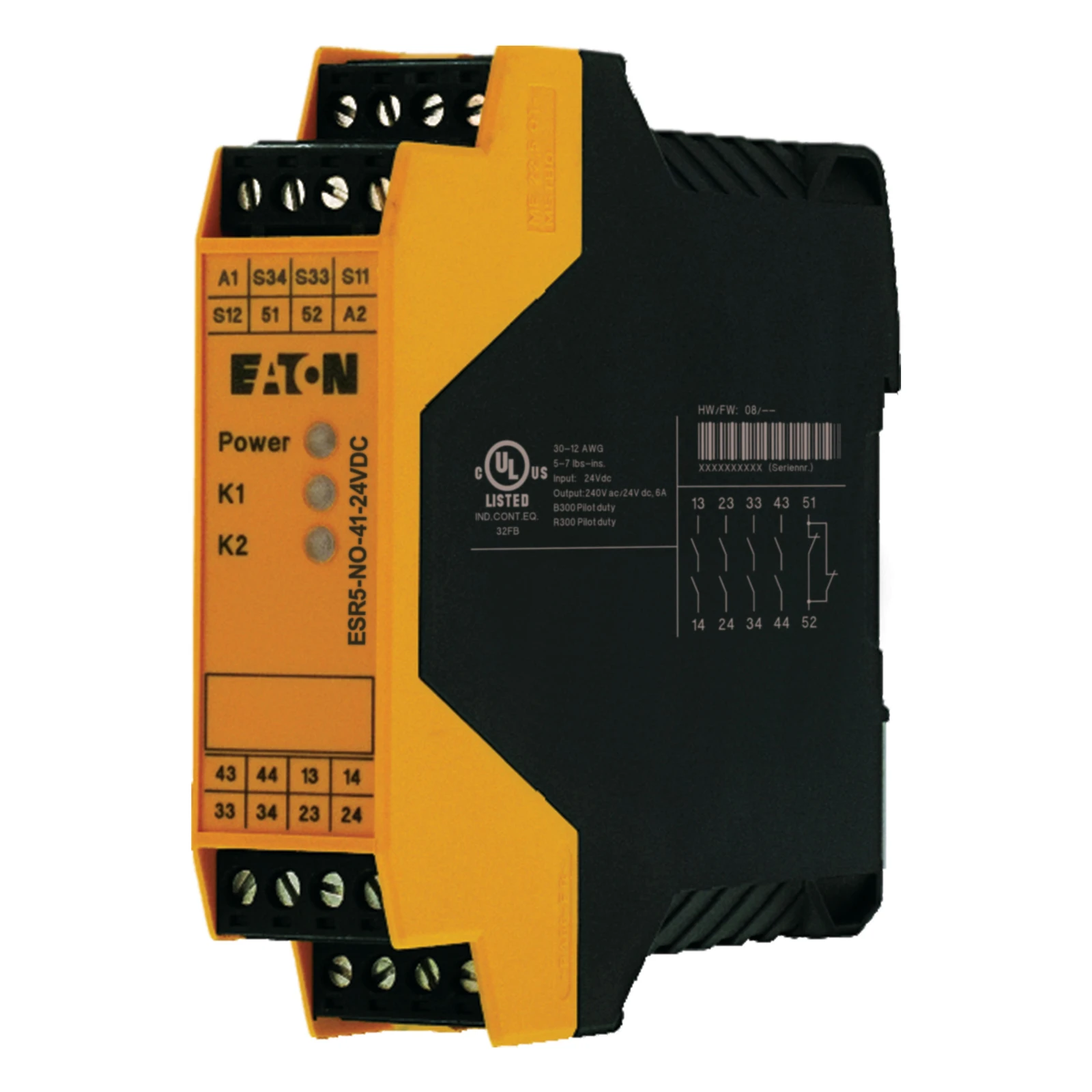 Eaton Relais voor bewaking van veiligheidsstroomcircuits ESR5-NO-41-24VDC EP-401060 11624523