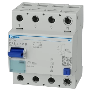 Doepke - Aardlekschakelaar - DFS4 040-4/0,03-A KV R HD 09134919HD 11920402