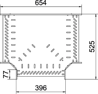 OBO - T-stuk kabelgoot - RT 640 FS 6038108 12065895