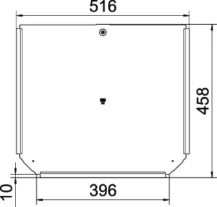 OBO - Deksel T-stuk kabeldraagsysteem - RTD 400 FS 6038608 12065960