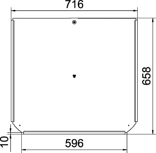 OBO - Deksel T-stuk kabeldraagsysteem - RTD 600 FS 6038612 12065962