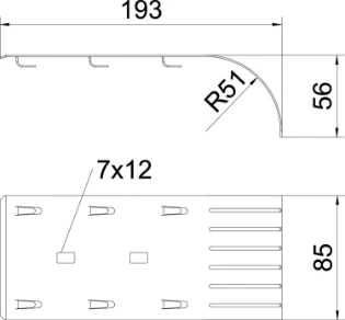 OBO - Afbuigplaat kabelladder - KAB GR FT 6220142 12066327