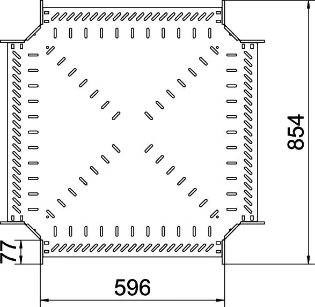 OBO - Kruisstuk kabelgoot - RK 660 FS 7027321 12066409