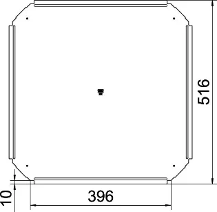 OBO - Deksel kruisstuk kabeldraagsysteem - RKD 400 DD 7027846 12066443