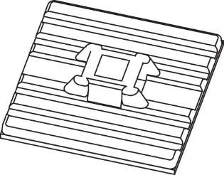 HellermannTyton - Bevestigingssokkel en -element voor kabelbundelband - FMB4APT-A-PA66HS-BK 151-02219 12081684
