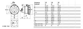 Bals - CEE-contactdoos, aanbouw - 13720 13720 12166327