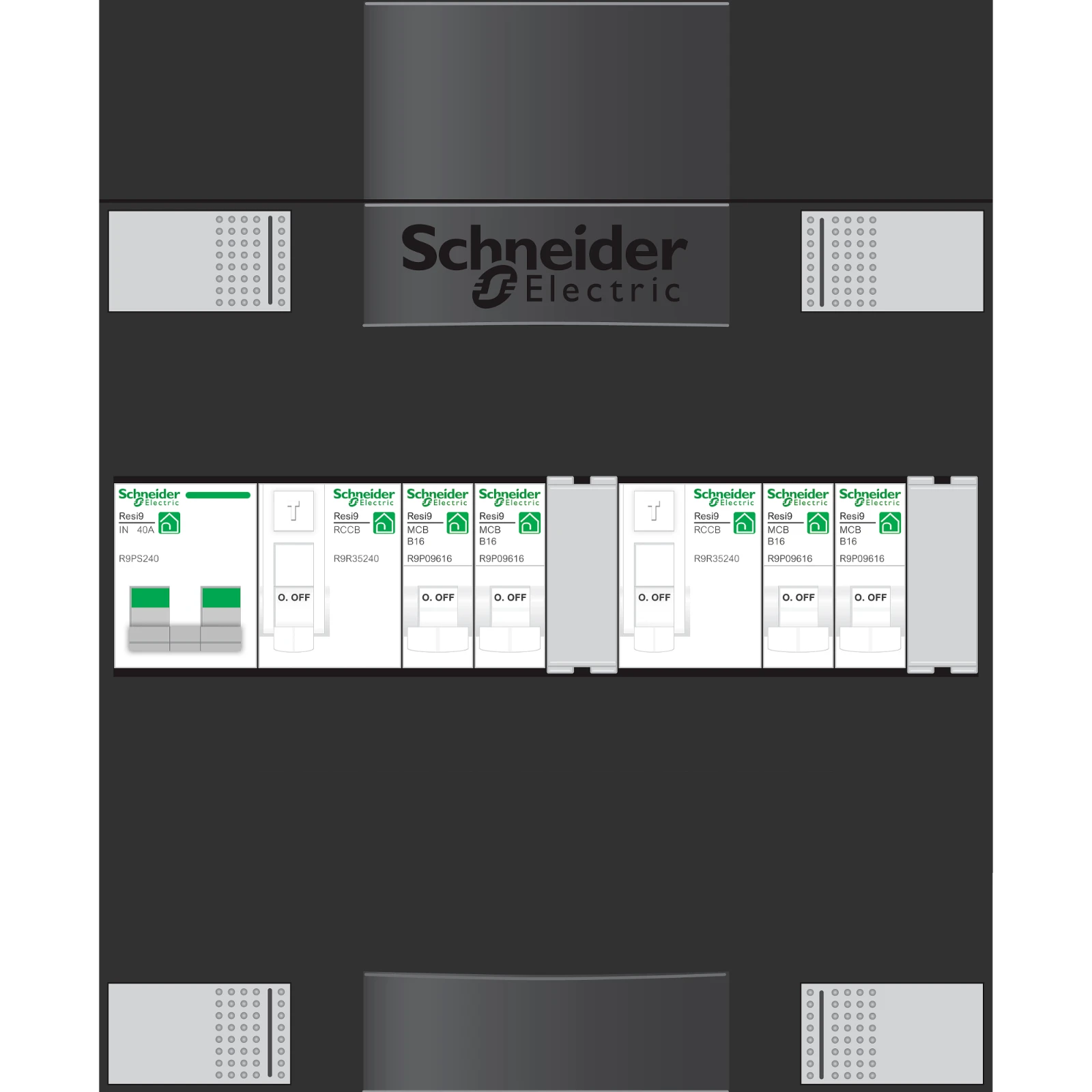 Schneider Electric Groepenkast, geassembleerd ADV1A204A ADV1A204A 12173376