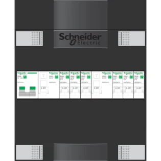 Schneider Electric - Groepenkast, geassembleerd - ADV1A206A ADV1A206A 12188566