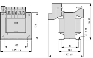 Eaton - 1-fase stuurtransformator - UTI0,63-115 206927 12388270