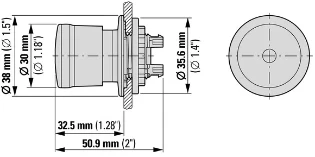 Eaton - Drukknop frontelement (paddenstoel) - M30-PVL30 197545 12388450