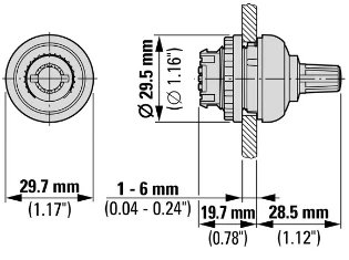 Eaton - Potentiometer voor paneelinbouw - M22-R-SWD 179292 12388466