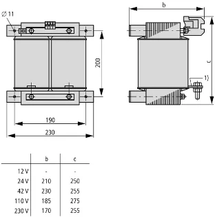 Eaton - 1-fase stuurtransformator - STI3,0(400/230) 035260 12388701