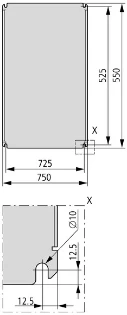 Eaton - Montageplaat voor kast/lessenaar - MPL-6080-CS 138759 12388753