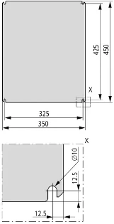 Eaton - Montageplaat voor kast/lessenaar - MPP-5040-CS 138692 12388877