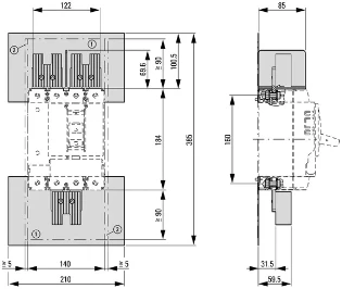 Eaton - Bedradingsset vermogensschakelaar - NZM2-4-XKVI1P-K 168596 12389012
