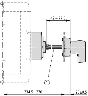 Eaton - Bedieningsknop voor vermogensschakelaar - NZM4-XTVDV-0-NA 100678 12389560