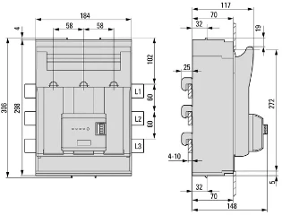 Eaton - Veilighedenlastscheider - XNH1-FCE-S250 183055 12389736