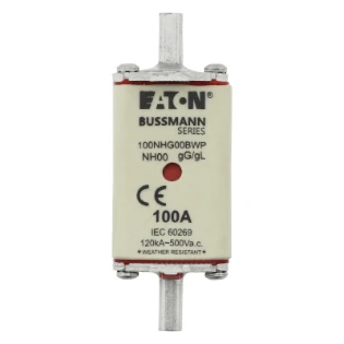 Eaton - Smeltpatroon (mes) - NH 100A 500V gG SIZE00 WEATHER RESI 100NHG00BWP 12425318
