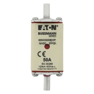 Eaton - Smeltpatroon (mes) - NH 50A 500V gG SIZE 00 WEATHER RESI 50NHG00BWP 12445139