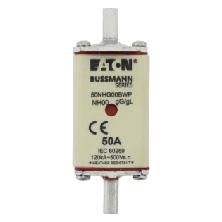 Eaton - Smeltpatroon (mes) - NH 50A 500V gG SIZE 00 WEATHER RESI 50NHG00BWP 12446627