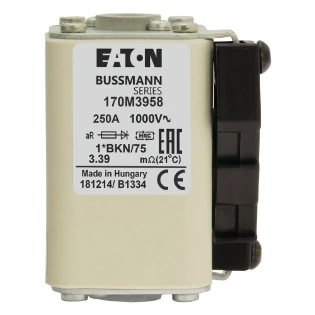 Eaton - HRC zekering - FUSE 250A 1000V 1*BKN/75 AR 170M3958 12455671