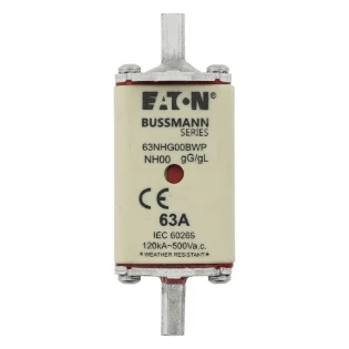 Eaton - Smeltpatroon (mes) - NH  63A 500V gG SIZE00 WEATHER RESI 63NHG00BWP 12458369