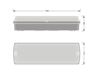Ledvance - Plafond-/wandarmatuur - BLKH COMP RC V 8W CPS IP65 BK 4099854290480 12613723