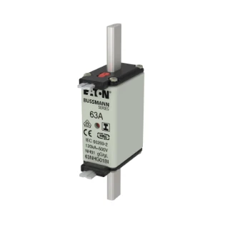 Eaton - Smeltpatroon (mes) - NH FUSE 63A 500V GL/GG SIZE 01 63NHG01BI 12931202