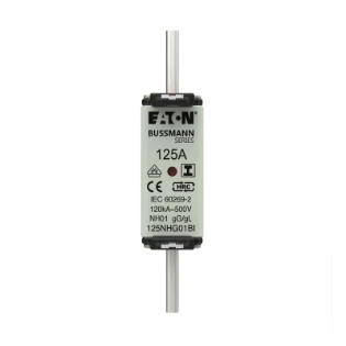 Eaton - Smeltpatroon (mes) - NH FUSE 125A 500V GL/GG SIZE 01 125NHG01BI 12931789