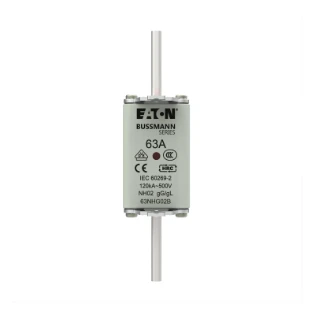 Eaton - Smeltpatroon (mes) - NH FUSE 63A 500V GG/GL SIZE 02 63NHG02B 12932569