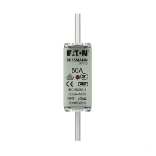 Eaton - Smeltpatroon (mes) - NH FUSE 50A 500V GG/GL SIZE 01 50NHG01B 12932750