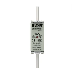 Eaton - Smeltpatroon (mes) - NH FUSE 16A 500V GG/GL SIZE 01 16NHG01B 12932925
