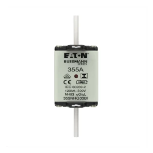 Eaton - Smeltpatroon (mes) - NH FUSE 355A 500V GL/GG SIZE 03 355NHG03BI 12933097