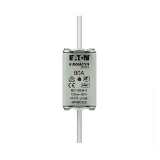 Eaton - Smeltpatroon (mes) - NH FUSE 80A 500V GG/GL SIZE 02 80NHG02B 12933101