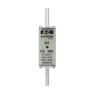 Eaton - Smeltpatroon (mes) - NH FUSE 6A 500V GG/GL SIZE 01 6NHG01B 12933115