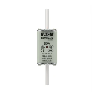 Eaton - Smeltpatroon (mes) - NH FUSE 80A 500V GG/GL SIZE 02 80NHG02B 12933237