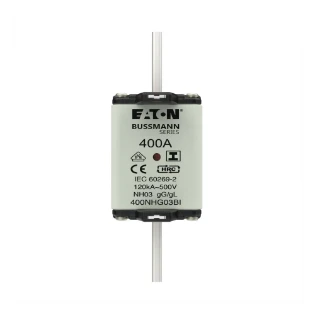 Eaton - Smeltpatroon (mes) - NH FUSE 400A 500V GL/GG SIZE 03 400NHG03BI 12933525