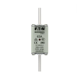 Eaton - Smeltpatroon (mes) - NH FUSE 63A 500V GG/GL SIZE 02 63NHG02B 12933589