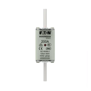 Eaton - Smeltpatroon (mes) - NH FUSE 200A 500V GL/GG SIZE 02 DUA 200NHG02B 12933690