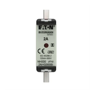 Eaton - Smeltpatroon (mes) - NH FUSE 2AMP 500V SIZE 000 GG IMGL 2NHG000BI 12933725